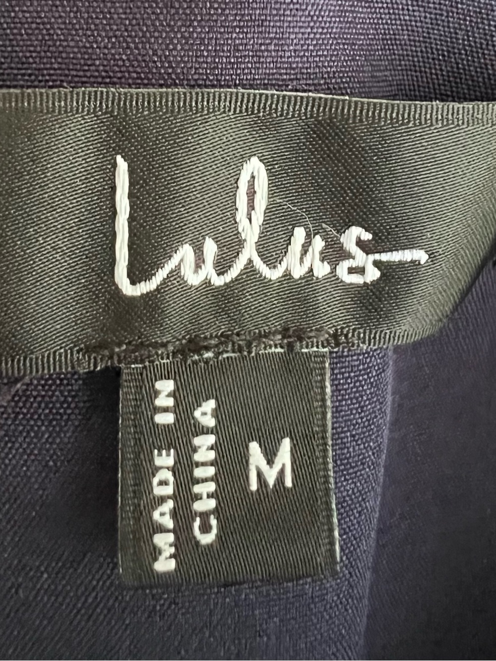 Lulu’s Navy Floral Embroidered Mesh Midi Dress M - Picture 3 of 13